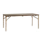 Rectangle 4 jambes Table de luxe Table de couleur en bois fixe avec bois massif