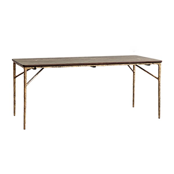 Rectangle 4 jambes Table de luxe Table de couleur en bois fixe avec bois massif
