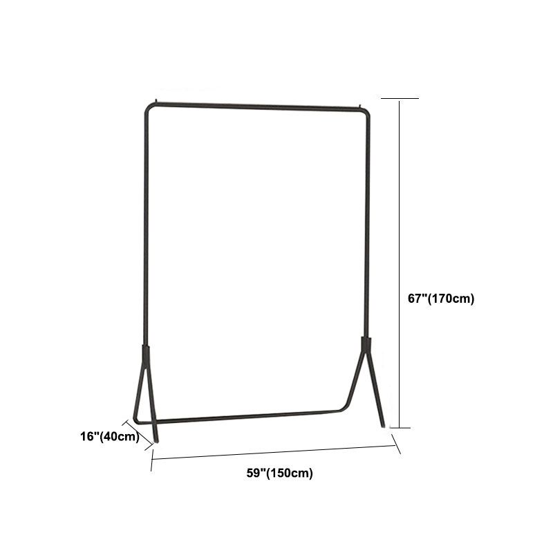 Kit de entrada de riel colgante contemporáneo de árbol de metal en negro