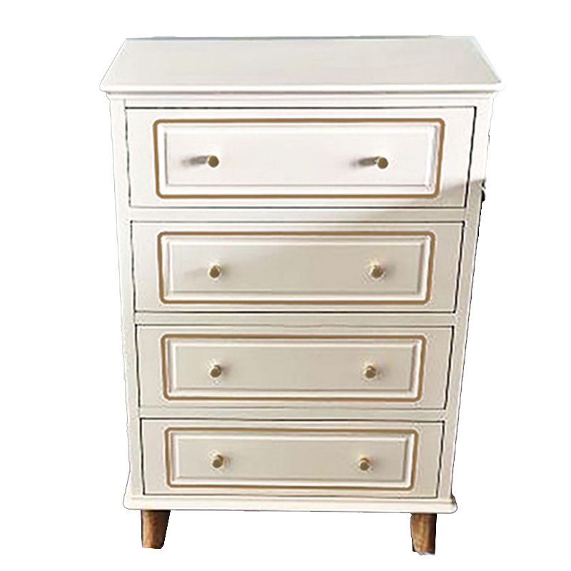 Cofre de acento de rectángulo de madera azul/ blanco contemporáneo con cajones