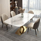 Rectangle Traditional Luxury Dining Table White Sintered Stone Table with Gold Metal Pedestal Base Clearhalo ' dining_table' 'Dining Tables & Seating' 'Dining Tables' 'furn' 'furn_dining_table' 'Furniture' 'furniture_dining_table' 'Kitchen & Dining Furniture' 'kitchen&dining_furn' 'kitchen' 'kitchen_dining_table' 1200x1200_7dc12092-4984-4ccc-9d2a-dc4d3e3dfe7d