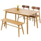 Solid Oak Dining Table Modern Rectangle Dining Table with 4 Natural Finish Legs Clearhalo 'Dining Tables & Seating' 'Dining Tables' 'dining_table' 'furn' 'furn_dining_table' 'Furniture' 'furniture_dining_table' 'Kitchen & Dining Furniture' 'kitchen' 'kitchen_dining_table' 1200x1200_7dc62416-6462-415a-9025-46e015b43cb6