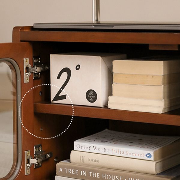 Modern Solid Wood Accent Side Table Rectangular Living Room with Storage Clearhalo 'Coffee & Accent Tables' 'End & Side Tables' 'end_side_tables' 'furn' 'furn_end_side_tables' 'Furniture' 'Living Room Furniture' 1200x1200_7dc8f2fa-ea24-4e39-8d9e-35b34e255e1c