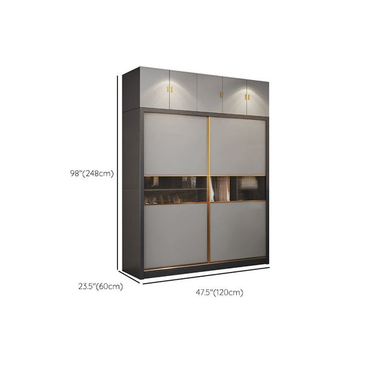 Guardaroba moderno per il guardaroba in legno morbido e guardaroba delle porte