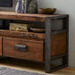 Industrial Wooden Media Console with Drawers, Brown Stand Console Clearhalo 'furn' 'furn_tv_stands_entertainment_centers' 'Furniture' 'Living Room Furniture' 'TV Stands & Entertainment Centers' 'TV Stands & Media Storage Furniture' 'tv_stands_entertainment_centers' 1200x1200_7dc994e0-929f-4733-b76b-ee6be9828973