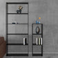 Industrial Metal Bookshelf Iron Open Back Bookcase for Office Clearhalo 'Bookcases' 'furn' 'furn_bookcases' 'Furniture' 'furniture_bookcases' 'Office Furniture' 1200x1200_7dca4930-cb1e-412b-8a7b-768055fa442f