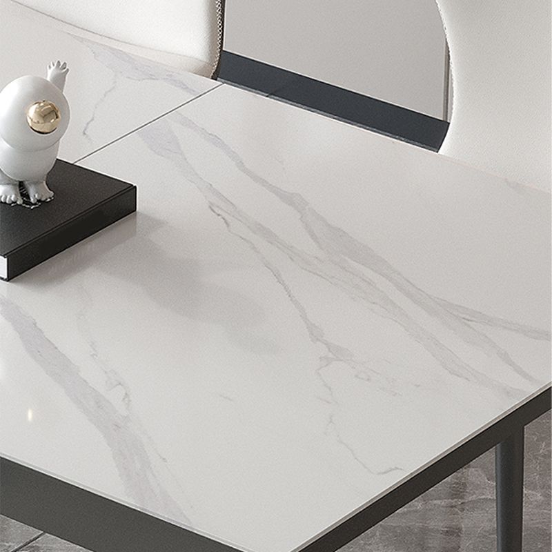 Table de cuisine en pierre fritrée moderne maison extensible table à manger