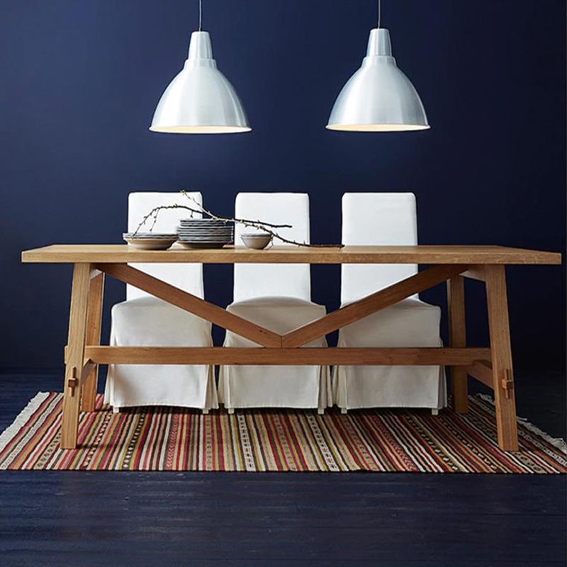 ホームとキッチンのためのシンプルなスタイルダイニングテーブルソリッドウッドテーブル