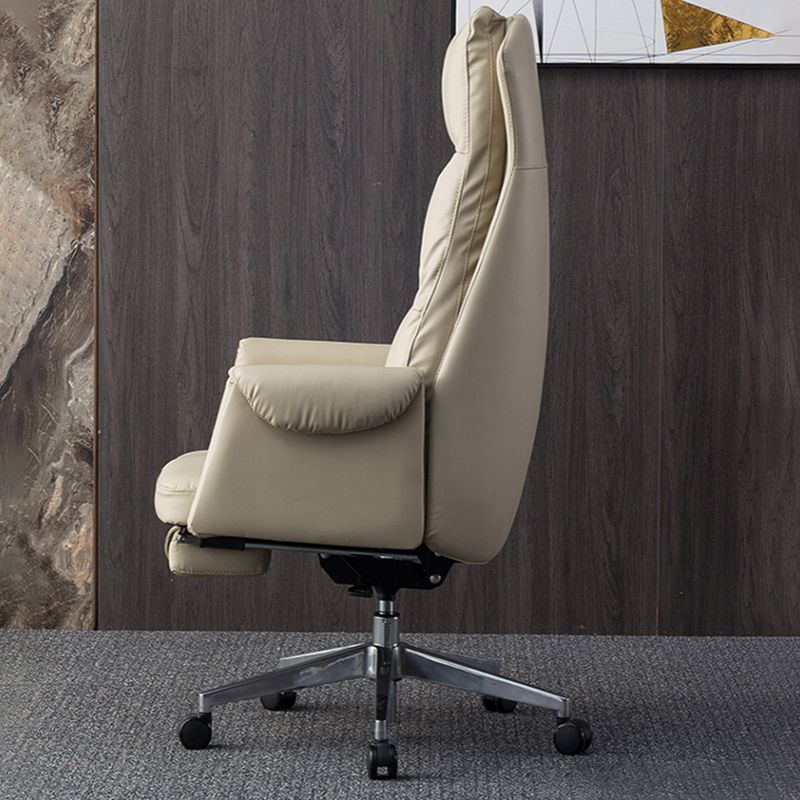 Modern High Back Management Chair Ergonomic Adjustable Executive Leather Chair Clearhalo 'furn' 'furn_office_chair' 'Furniture' 'furniture_office_chair' 'Office Chairs' 'Office Furniture' 'office_chair' 1200x1200_7dce8854-ce8e-4ae0-95db-517b9475f81e