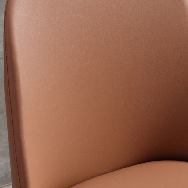 Faux Leather Dining Chairs Industrial Parsons Armless Side Chair Clearhalo 'Dining Chairs' 'Dining Tables & Seating' 'dining_chair' 'furn' 'furn_dining_chair' 'Furniture' 'Kitchen & Dining Furniture' 1200x1200_7dced813-e502-4798-b55b-14fa8463b06a
