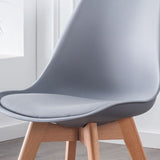 Nordic Glam Style Leather Dining Chair Armless Chair with Wooden Legs for Kitchen Clearhalo ' kitchen&dining_furn' 'Dining Chairs' 'Dining Tables & Seating' 'dining_chair' 'Furniture' 'furniture_dining_chair' 'Kitchen & Dining Furniture' 'kitchen' 1200x1200_7dcf64bc-b28a-4234-8c3d-9dd817298540