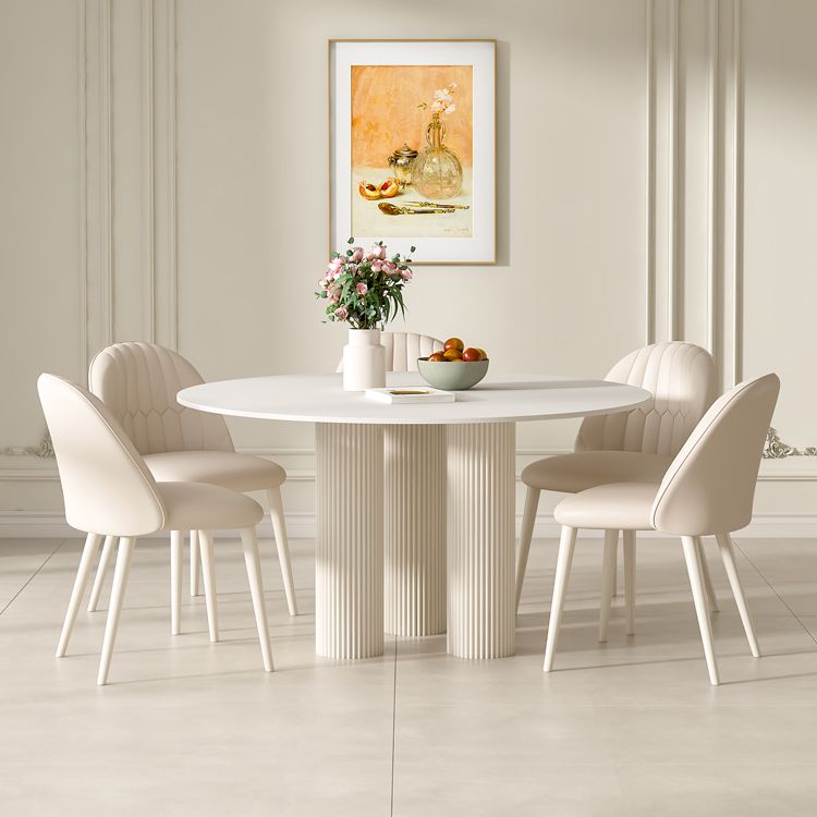 1/5 Piece Stone Top Contemporary Style Dining Room Chair Set Clearhalo 'Dining Room Sets' 'Dining Tables & Seating' 'dining_room_set' 'furn' 'furn_dining_room_set' 'Furniture' 'Kitchen & Dining Furniture' 1200x1200_7dd12e2e-b624-48ff-a709-382f5c370685