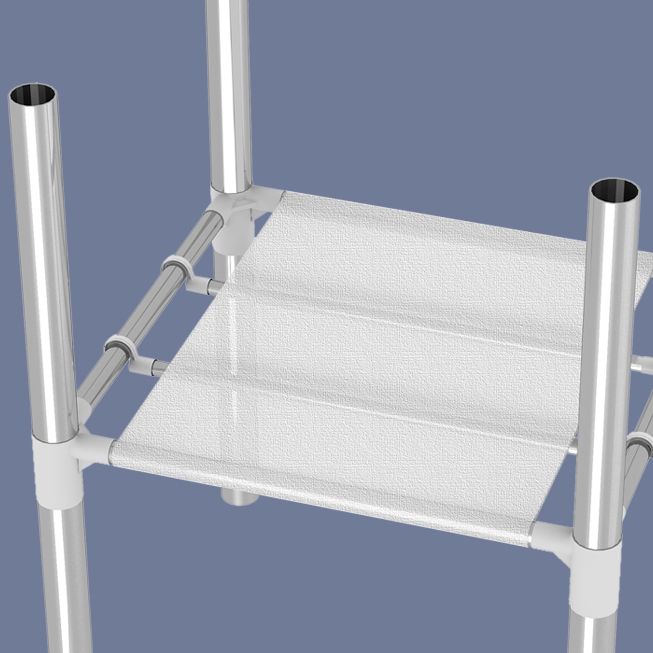 Placard de garde-robe moderne avec étagères armoire de garde-robe en acier avec jambes