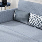Fabric Square Arm Sleeper Contemporary Styled Futon Sleeper Sofa Bed