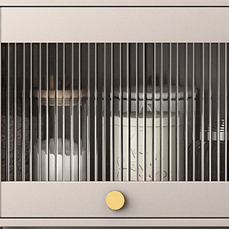 Sideboard in legno in legno di vetro moderno moderno server buffet con spazio per la sala da pranzo