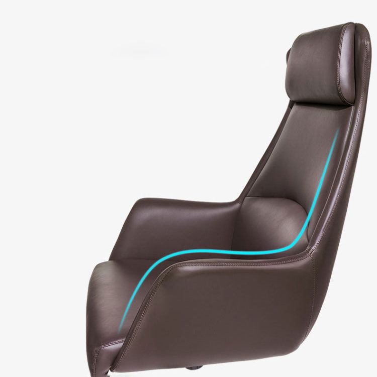 Modern Desk Chair High-Back Leather Computer Chair with Wheels Clearhalo 'furn' 'furn_office_chair' 'Furniture' 'Office Chairs' 'Office Furniture' 'office_chair' 1200x1200_7dd47911-4ff6-465b-a2be-1e2a94c3968c