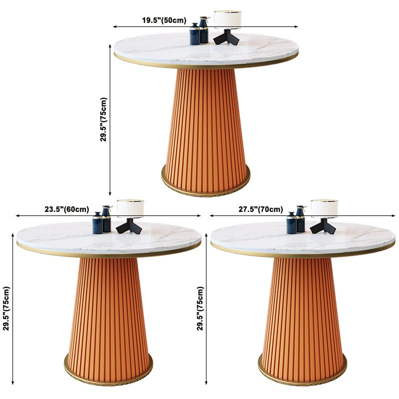 Round Dinette Table Traditional Luxury Dinner Room Kitchen Table with Metal Base Clearhalo ' dining_table' 'Dining Tables & Seating' 'Dining Tables' 'furn' 'furn_dining_table' 'Furniture' 'furniture_dining_table' 'Kitchen & Dining Furniture' 'kitchen&dining_furn' 'kitchen' 'kitchen_dining_table' 1200x1200_7dd5df50-8f2f-4e48-9607-9718c57c041f