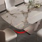 Glam Style Sintered Stone Table Rectangle Table with Metal Legs for Home Use Clearhalo 'Dining Tables & Seating' 'Dining Tables' 'dining_table' 'furn' 'furn_dining_table' 'Furniture' 'Kitchen & Dining Furniture' 1200x1200_7dd68002-1cdb-4b7d-9605-2c25ef77bd3d