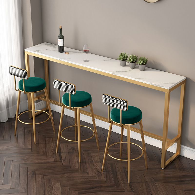 Scandinavian Matte Finish Velvet Barstool Footrest Coffee Shop Stool Clearhalo 'Bar Furniture' 'Bar Stools' 'bar_stools' 'furn' 'furn_bar_stools' 'Furniture' 'furniture_bar_stools' 'Kitchen & Dining Furniture' 1200x1200_7dd6ee3a-ff8d-45d0-abef-6c0b3ce2e419