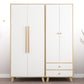 Bedroom Hinged Door Wardrobe with Wooden Legs Modern Cabinet with Clothes Rail Clearhalo 'Armoires & Wardrobes' 'armoires_wardrobes' 'Bedroom Furniture' 'furn' 'furn_armoires_wardrobes' 'Furniture' 1200x1200_7dd7027f-37a3-4fd2-bc5d-e7c3003251ce