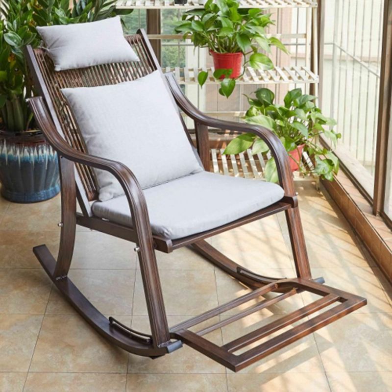 Ergonomic Wicker Rocking Chair with Cushion Spindle Rocking Accent Chair for Outdoor Clearhalo 'Chairs & Seating' 'furn' 'furn_rocking_chairs' 'Furniture' 'Living Room Furniture' 'Rocking Chairs' 'rocking_chairs' 1200x1200_7dd78b55-dd77-4294-b984-ffe49721b91c