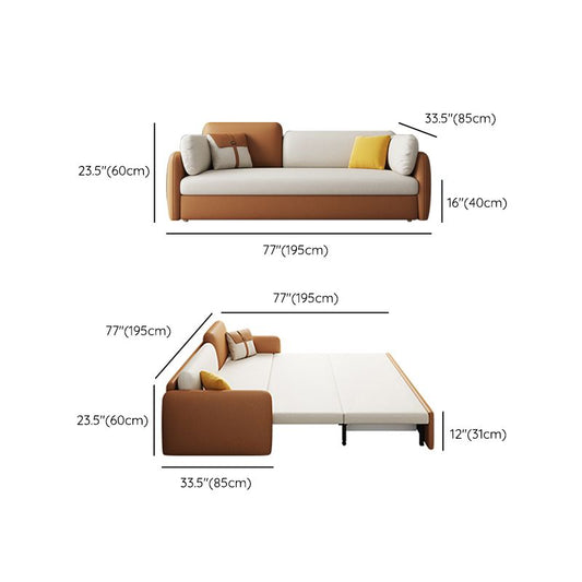 Divano in pelle incollata futon contemporanea di divano letto per dormiente