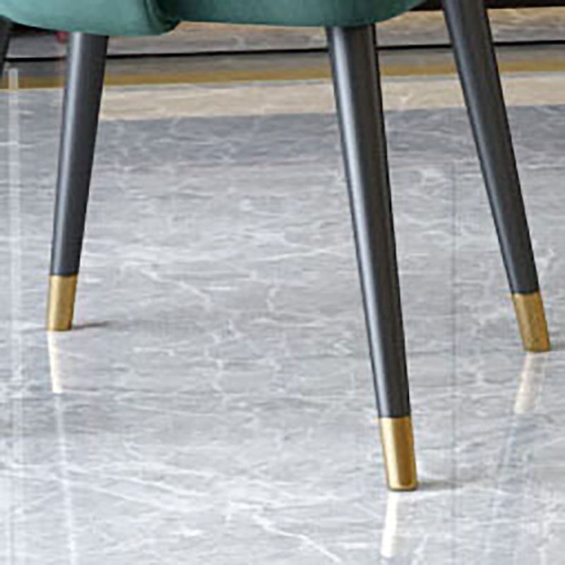 Nordic Glam Dining Chairs Armless Open Back Side Chairs for Kitchen with Metal Legs Clearhalo ' kitchen&dining_furn' 'Dining Chairs' 'Dining Tables & Seating' 'dining_chair' 'furn' 'furn_dining_chair' 'Furniture' 'furniture_dining_chair' 'Kitchen & Dining Furniture' 'kitchen' 1200x1200_7dd9e13d-2fe7-46ca-9ad7-64465c650bac