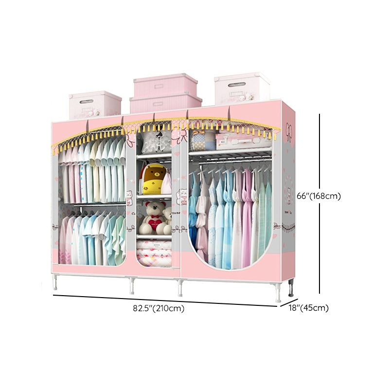 Placard de garde-robe à 3 portes de style contemporain avec jambes