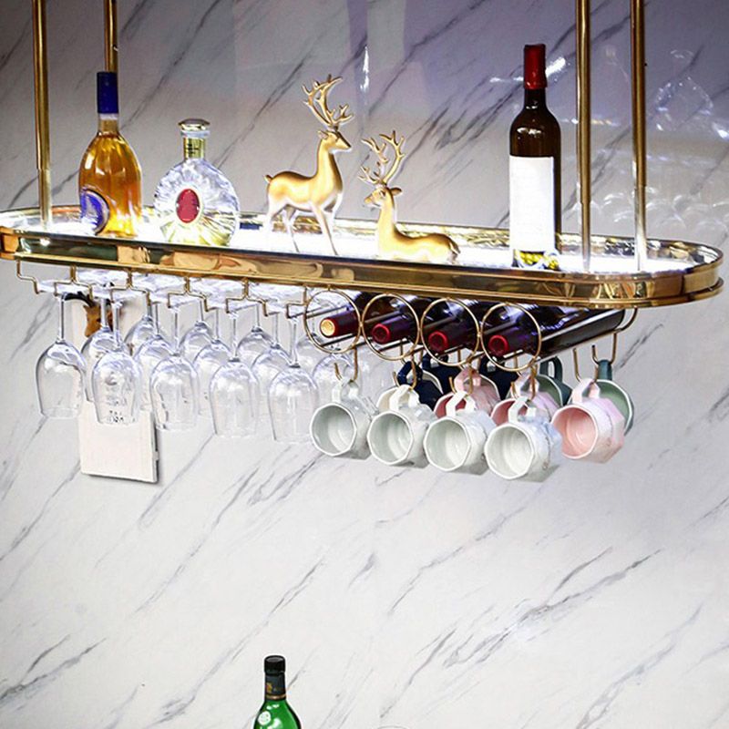 Modern Hanging Wine Rack Holder Stainless Steel Wine Rack in Gold Clearhalo 'furn' 'furn_wine_racks' 'Furniture' 'Kitchen & Dining Furniture' 'Wine Racks' 'wine_racks' 1200x1200_7dda4b53-42f3-45f3-a9d7-446266284a94