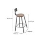 Modern Style Bar Chair with Low Back Footrest Round Seat Iron Legs for Kitchen Bar Clearhalo 'Bar Furniture' 'Bar Stools' 'bar_stools' 'furn' 'furn_bar_stools' 'furniture_bar_stools' 'Kitchen & Dining Furniture' 'kitchen&dining_furn' 'kitchen' 'kitchen_furn' Furniture' 1200x1200_7ddaa15b-3cd2-499b-a291-cb03e963a9b7