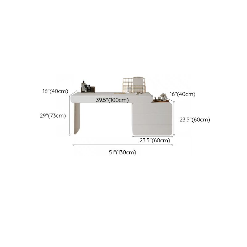 Contemporary Solid Wood With Drawer Lighted Mirror Bedroom Make-up Vanity