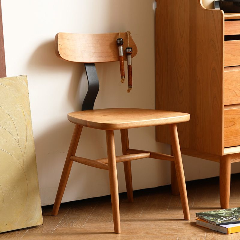 Industriële stijl zijstoel Solid Wood indoor Diner stoel voor woonkamer