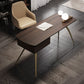 Zeitgenössischer Holz Office Desk Oval Writing Desk mit Beinen für Büro