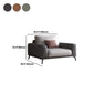 Sezionali posteriori del cuscino in pelle finto/divano con braccio quadrato per soggiorno