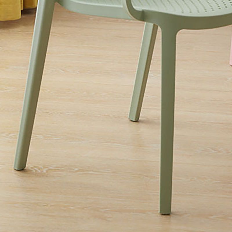 Modern Plastic Home Arm Chair Matte Finish Solid Back Dining Chair Clearhalo 'Dining Chairs' 'Dining Tables & Seating' 'dining_chair' 'furn' 'furn_dining_chair' 'Furniture' 'furniture_dining_chair' 'Kitchen & Dining Furniture' 1200x1200_7ddcab42-0b55-457b-b2fa-a1d6efb43b06