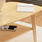 Table basse scandinave à 4 pieds avec étagère, table de cocktail en bois