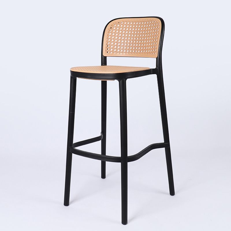 Scandinavian Stackable Bar Stool Plastic Armless Bar Stool for Living Room Clearhalo 'Bar Furniture' 'Bar Stools' 'bar_stools' 'furn' 'furn_bar_stools' 'Furniture' 'Kitchen & Dining Furniture' 1200x1200_7ddd9e3d-c371-4c7c-adc5-96ed8d063d2a