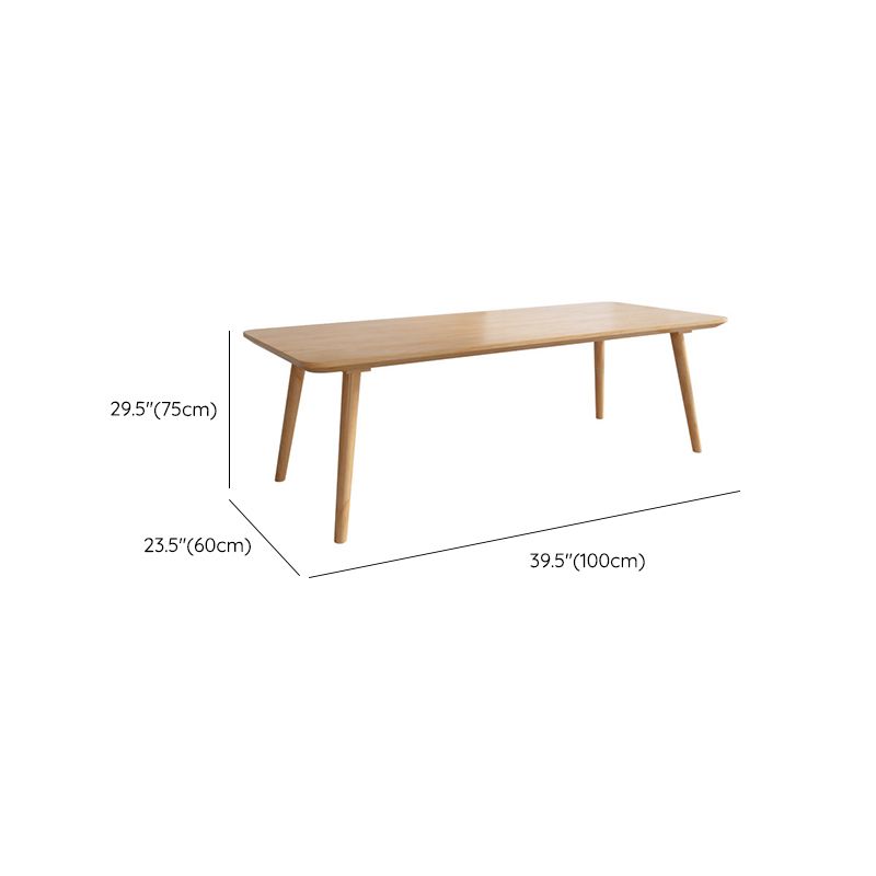 Rectangular Shaped Laptop Table Reversible in Natural Writing Desk for ...