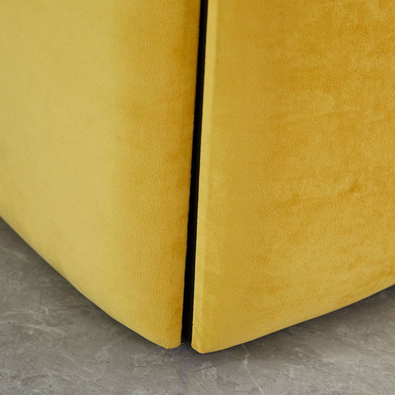 Target de terciopelo moderno Pouf Square con almacenamiento resistente a la mancha de almacenamiento otomano