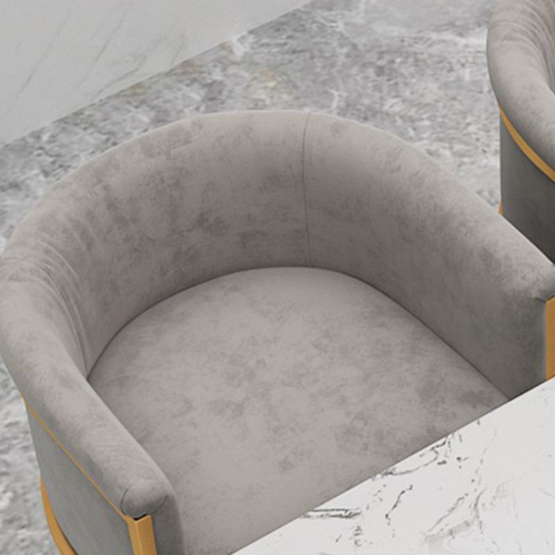 Glam Armrest Backrest Counter Stool Iron Milk Tea Shop Bar Stool with Cushion and Pedal Clearhalo 'Bar Furniture' 'Bar Stools' 'bar_stools' 'furn' 'furn_bar_stools' 'furniture_bar_stools' 'Kitchen & Dining Furniture' 'kitchen&dining_furn' 'kitchen' 'kitchen_furn' Furniture' 1200x1200_7de0abbf-d9fa-4492-8c46-5309d7d88754