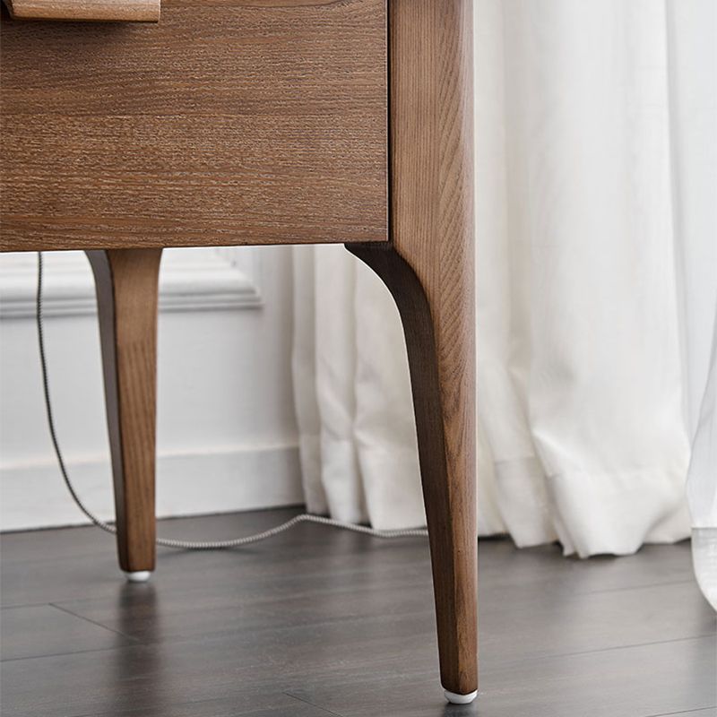 Square Solid Wood 4 Legs End Table Modern Brown/Black Side Table with Storage Clearhalo 'Coffee & Accent Tables' 'End & Side Tables' 'end_side_table' 'end_side_tables' 'furn' 'furn_end_side_tables' 'Furniture' 'furniture_end_side_table' 'Living Room Furniture' 1200x1200_7de0bb54-b25d-4242-b1fb-324522a1b512