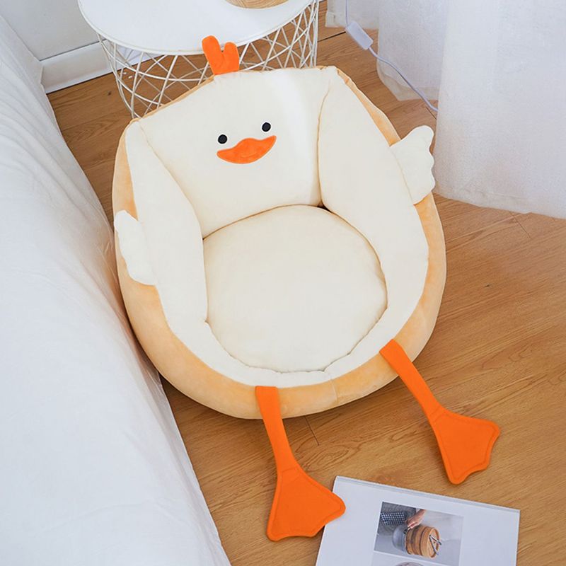 Contemporary Pouf Ottoman Velvet Upholstered Tear Resistant Animal Shape Ottoman Clearhalo 'furn' 'furn_ottomans_poufs' 'Furniture' 'Living Room Furniture' 'Ottomans & Poufs' 'ottomans_poufs' 1200x1200_7de0cc74-677a-41f4-96fb-a2afd130e2c0