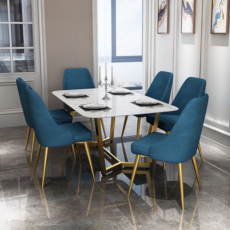 Glam Style Dining Room Chair Upholstered Dining Side Chair for Indoor Clearhalo 'Dining Chairs' 'Dining Tables & Seating' 'dining_chair' 'furn' 'furn_dining_chair' 'Furniture' 'furniture_dining_chair' 'Kitchen & Dining Furniture' 1200x1200_7de194bb-46fd-466e-a9a8-455079a3e336