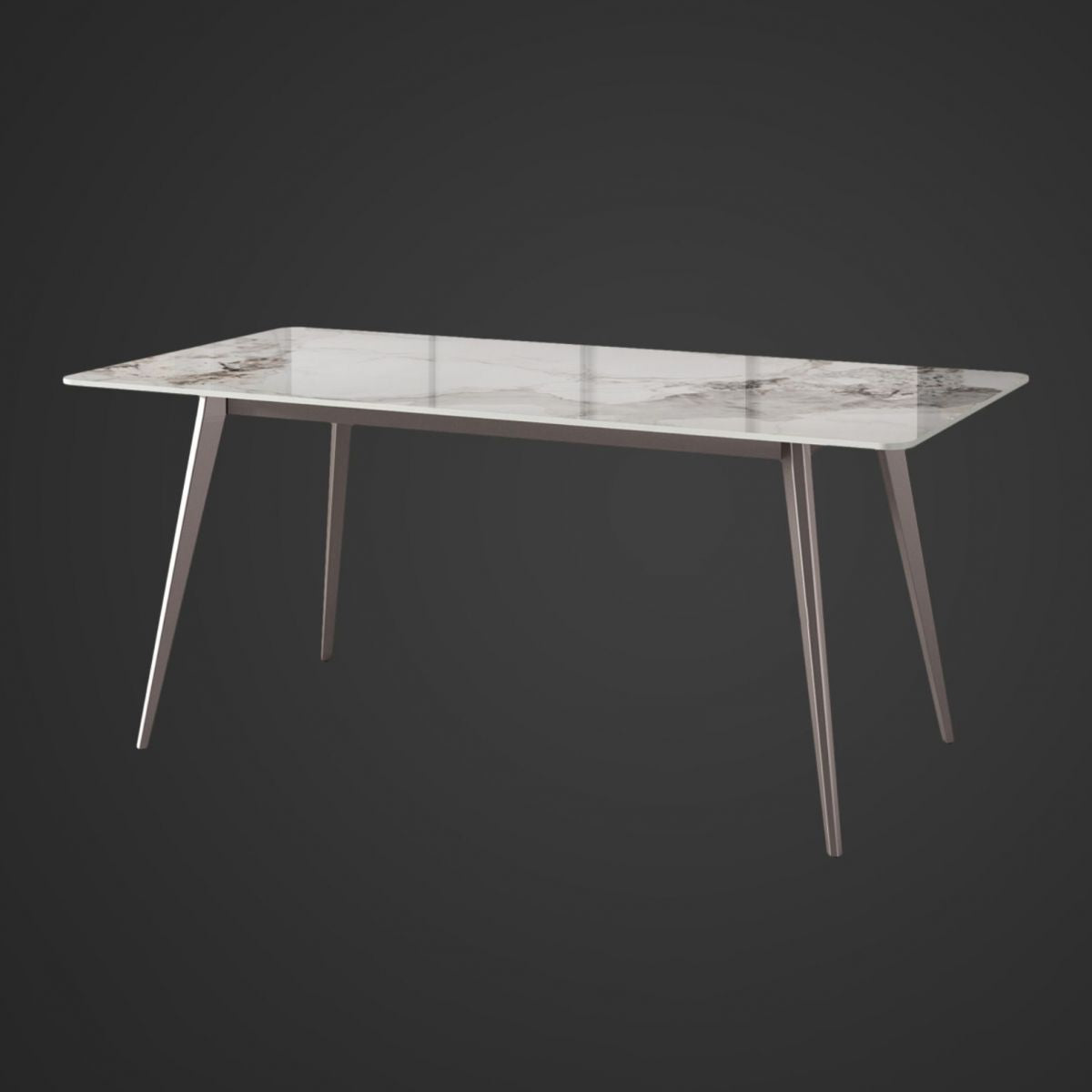 Rectangle 4 Legs Dining Table Modern Sintered Stone Dining Room Table Clearhalo 'Dining Tables & Seating' 'Dining Tables' 'dining_table' 'furn' 'furn_dining_table' 'Furniture' 'Kitchen & Dining Furniture' 1200x1200_7de2305a-1004-47dc-8e8e-41764bcafc02