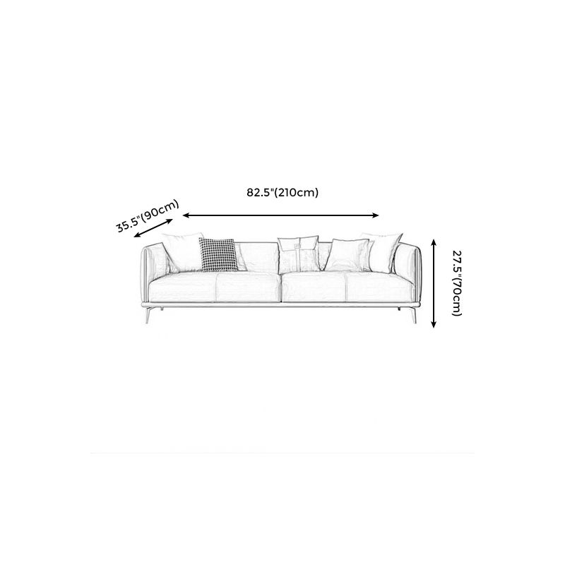 Contemporary Dark Gray Standard Sofa Faux Leather Sqaure Arm Couch Clearhalo 'furn' 'furn_sofas' 'Furniture' 'furniture_sofas' 'Living Room Furniture' 'Sofa' 'sofas' 1200x1200_7de28702-638b-451a-ab81-b407c786e2fd