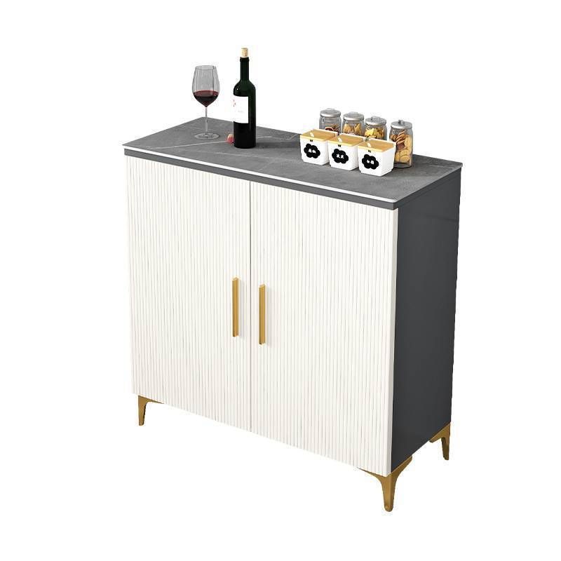 Modern Style Dinner Server Engineered Wood Server with Metal Legs Clearhalo 'buffet_sideboard' 'Buffets & Sideboards' 'furn' 'furn_buffet_sideboard' 'Furniture' 'Kitchen & Dining Furniture' 1200x1200_7de2a116-9f67-441f-8262-edb47ee23d61