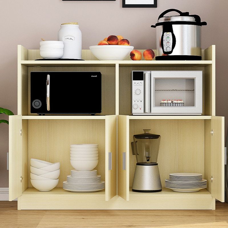 Contemporary Style Dining Buffet Wood Sideboard Table with Cabinets Clearhalo 'buffet_sideboard' 'Buffets & Sideboards' 'furn' 'furn_buffet_sideboard' 'Furniture' 'Kitchen & Dining Furniture' 1200x1200_7de2fd23-f2d6-4bbc-8d08-9bb105db7ce5