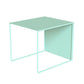 Mesa de centro individual rectangular con estructura de metal moderna Mid-Century
