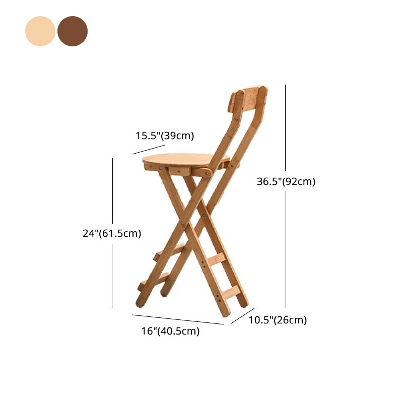 Nordic Style Armless Wood Barstools Folding Counter Stools for Dinning Room Clearhalo 'Bar Furniture' 'Bar Stools' 'bar_stools' 'furn' 'furn_bar_stools' 'furniture_bar_stools' 'Kitchen & Dining Furniture' 'kitchen&dining_furn' 'kitchen' 'kitchen_furn' Furniture' 1200x1200_7de507f8-739e-4a98-ad31-97882186b3d1