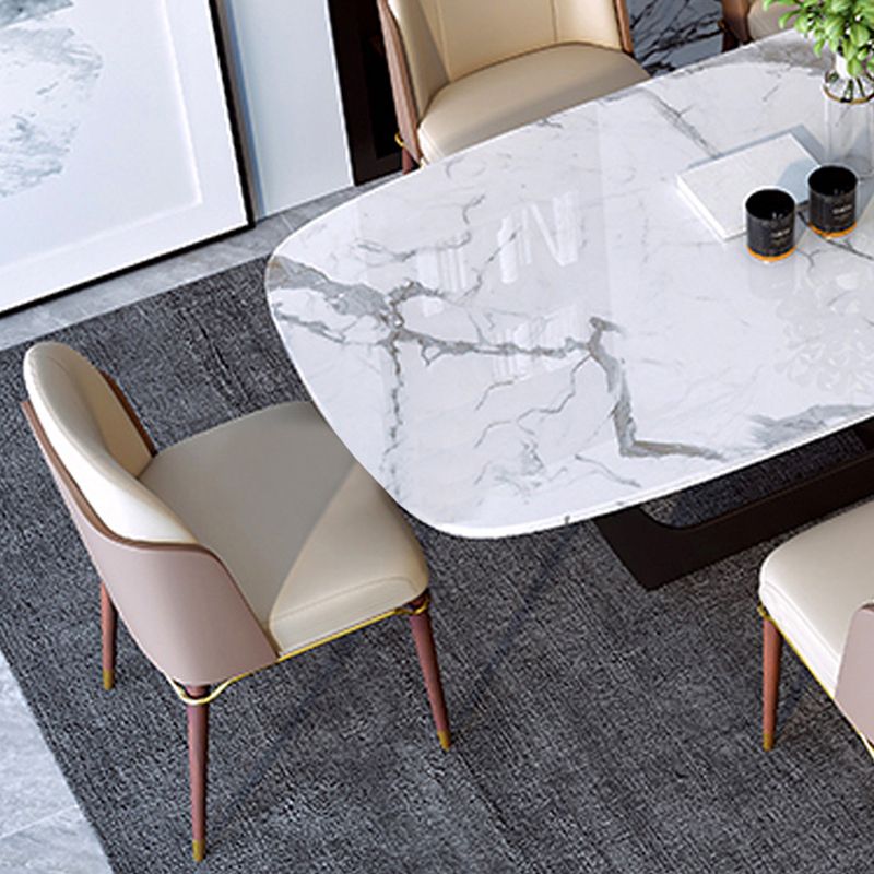 Sillas de comedor contemporáneas Parsons Sillas de comedor sin brazo sin brazo para el hogar